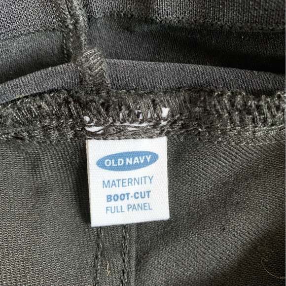 NWT Old Navy Maternity Full Panel Boot-Cut Black Jeans ~ Size 6 - Picture 5 of 6